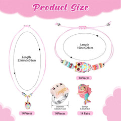 Sherr adjustable necklace detail for girls' jewelry set