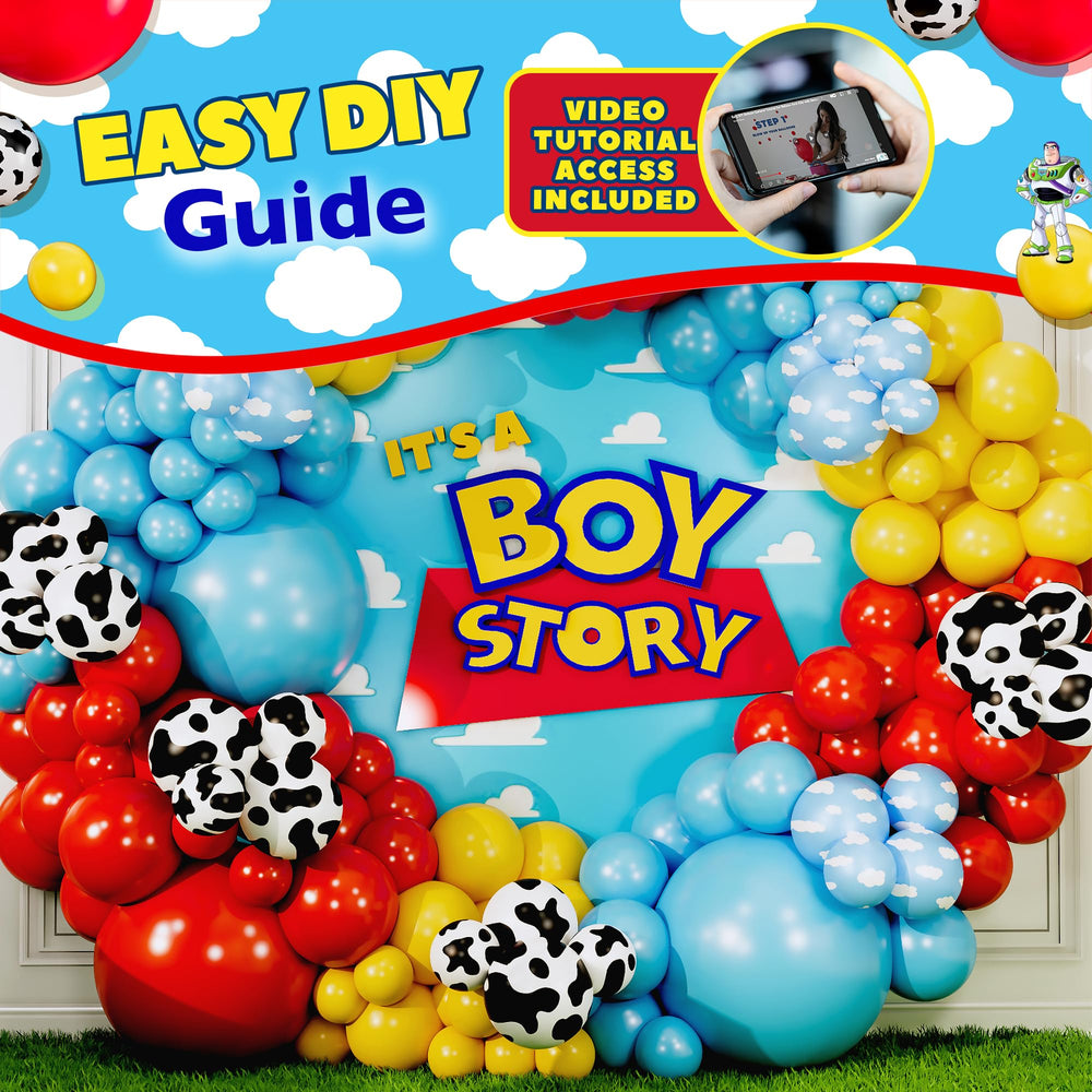 Rocketship foil balloons add wow to the arch by SHERYL DECOR