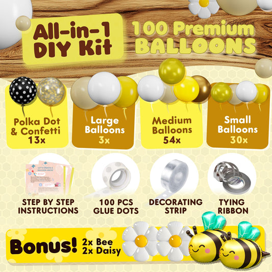 SHERYL DECOR yellow bee balloons for vibrant party decor