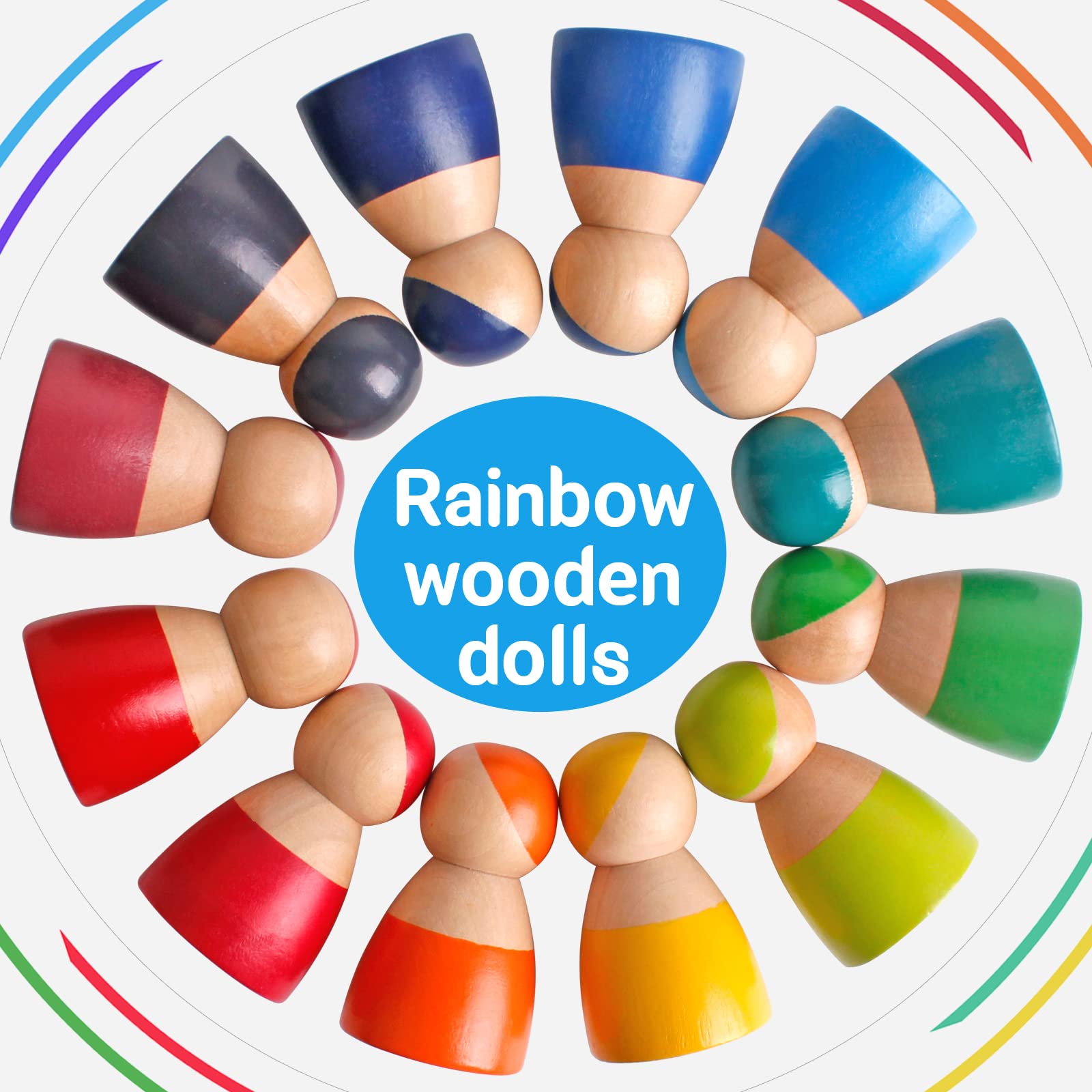 SHIERDU wooden figures support group play and cooperative imagination in classrooms or living rooms.