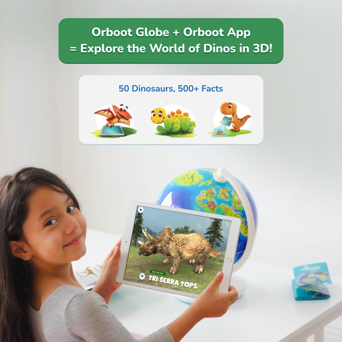 Shifu Orboot Dinos app interaction on tablet brings paleontology adventures to life