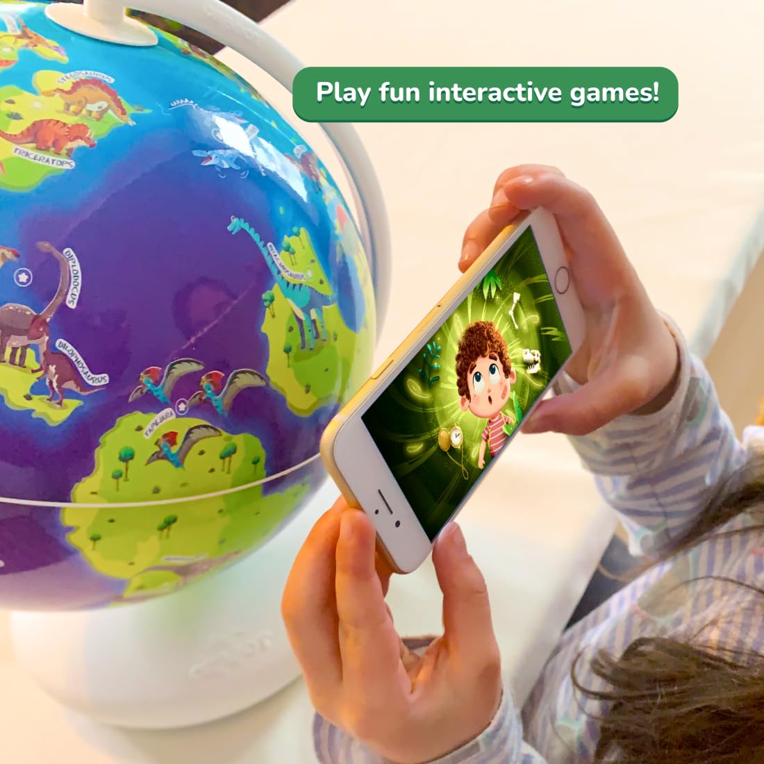 Shifu Orboot Dinos works with tablets and smartphones to support AR learning