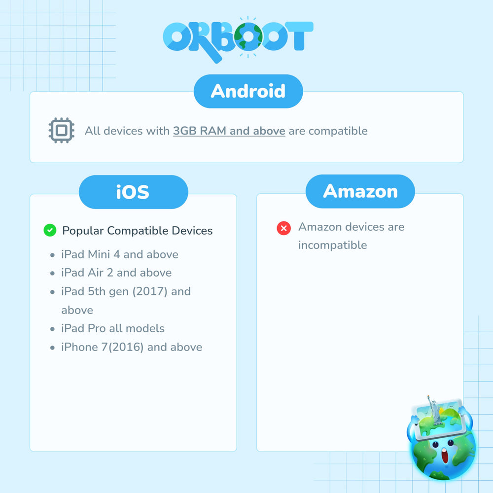 Shifu Orboot Earth classroom-ready tool supports homeschool and classroom learning.