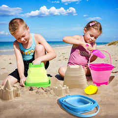 Shindel foldable bucket packed flat for travel and storage