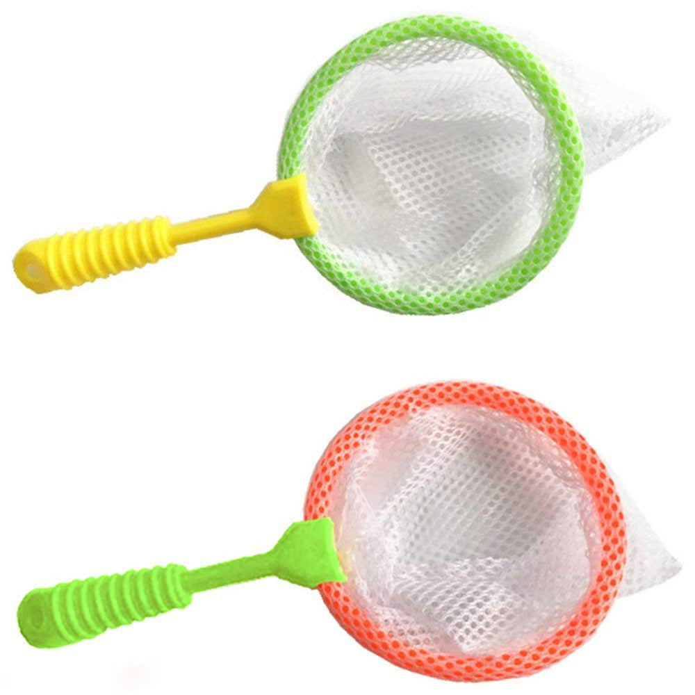 Shindel durable insect net with floating handle near water surface