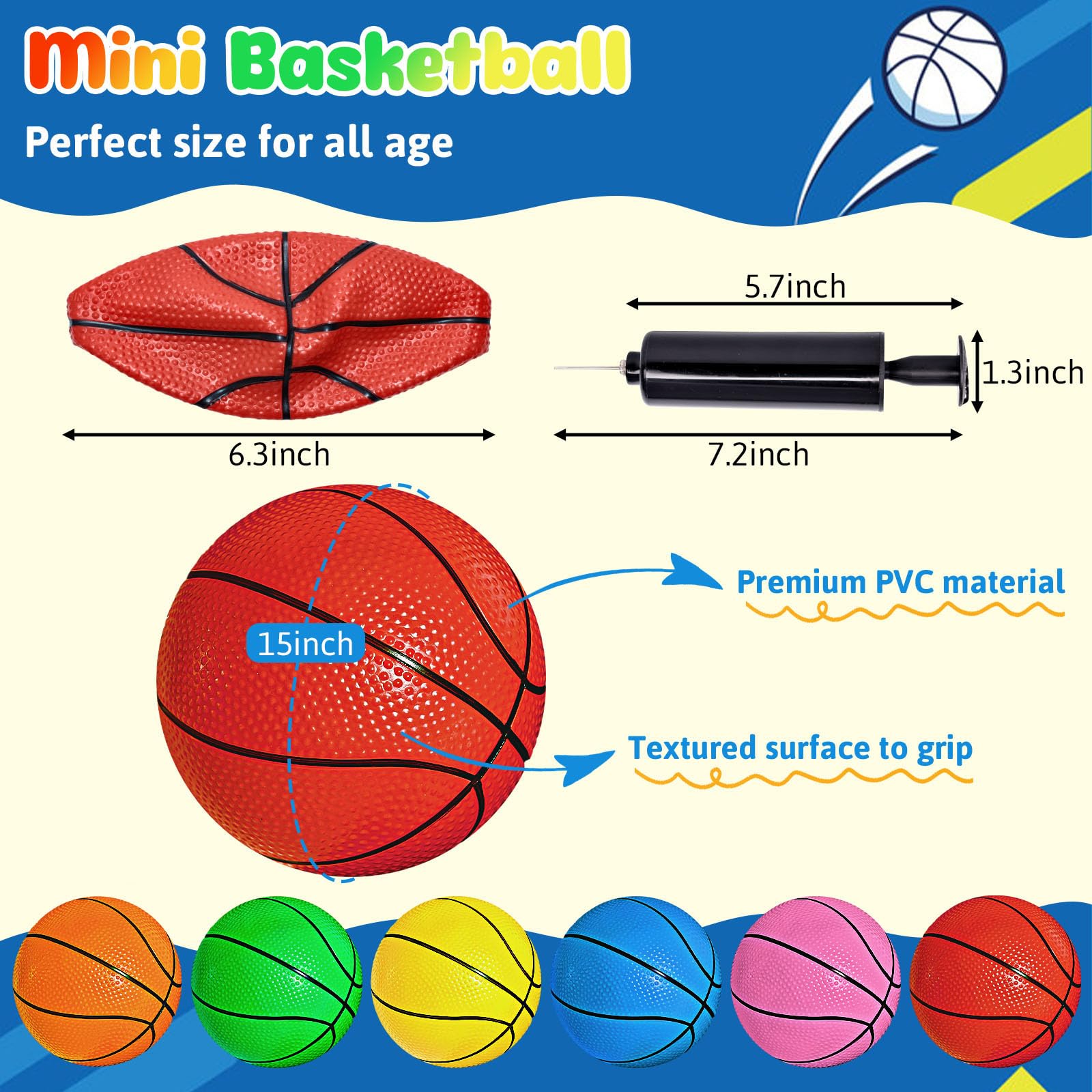Shindel pool-ready mini basketball stays buoyant for pool games