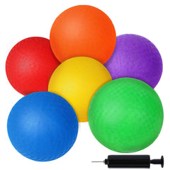 Shindel 5-inch playground ball with textured grip for secure handling.
