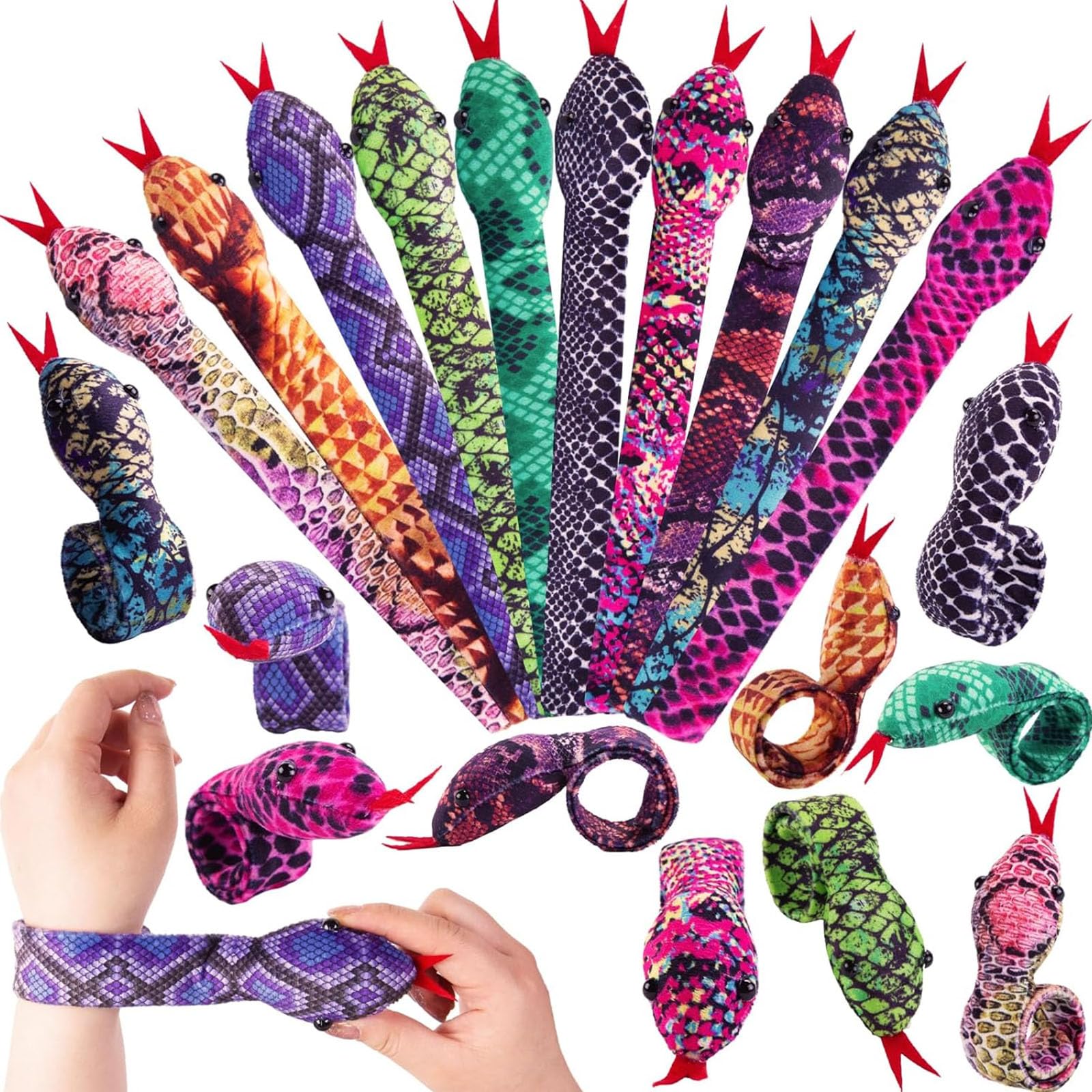Shindel Snake Slap Bracelet with a 3D head for imaginative play.
