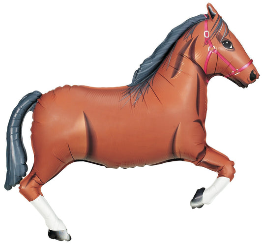 Shindigz Horse Jumbo 43-inch foil balloon as a dramatic party focal point