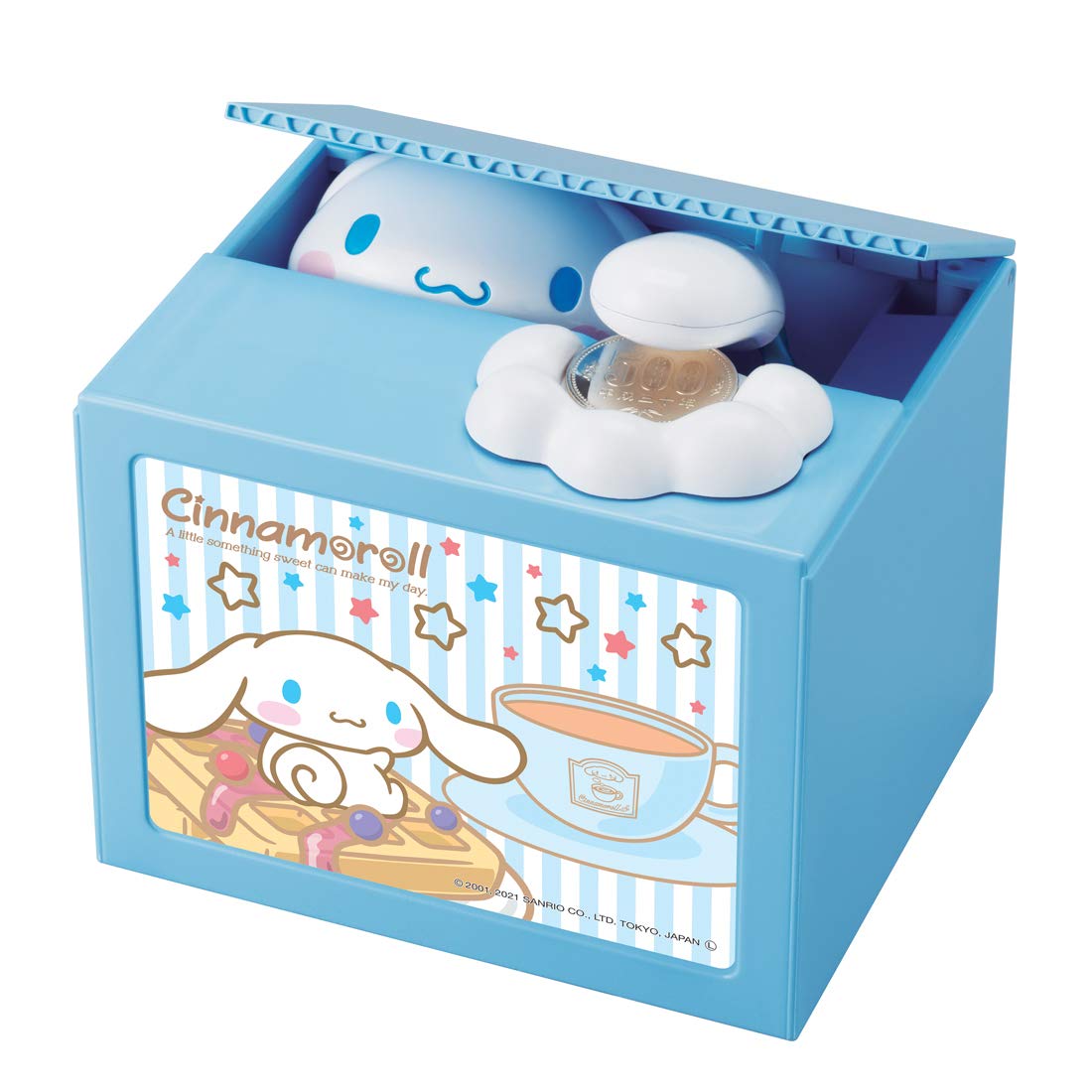 Shine Cinamororol Bank with Cinnamoroll theme enhances a child's room and saving routine.