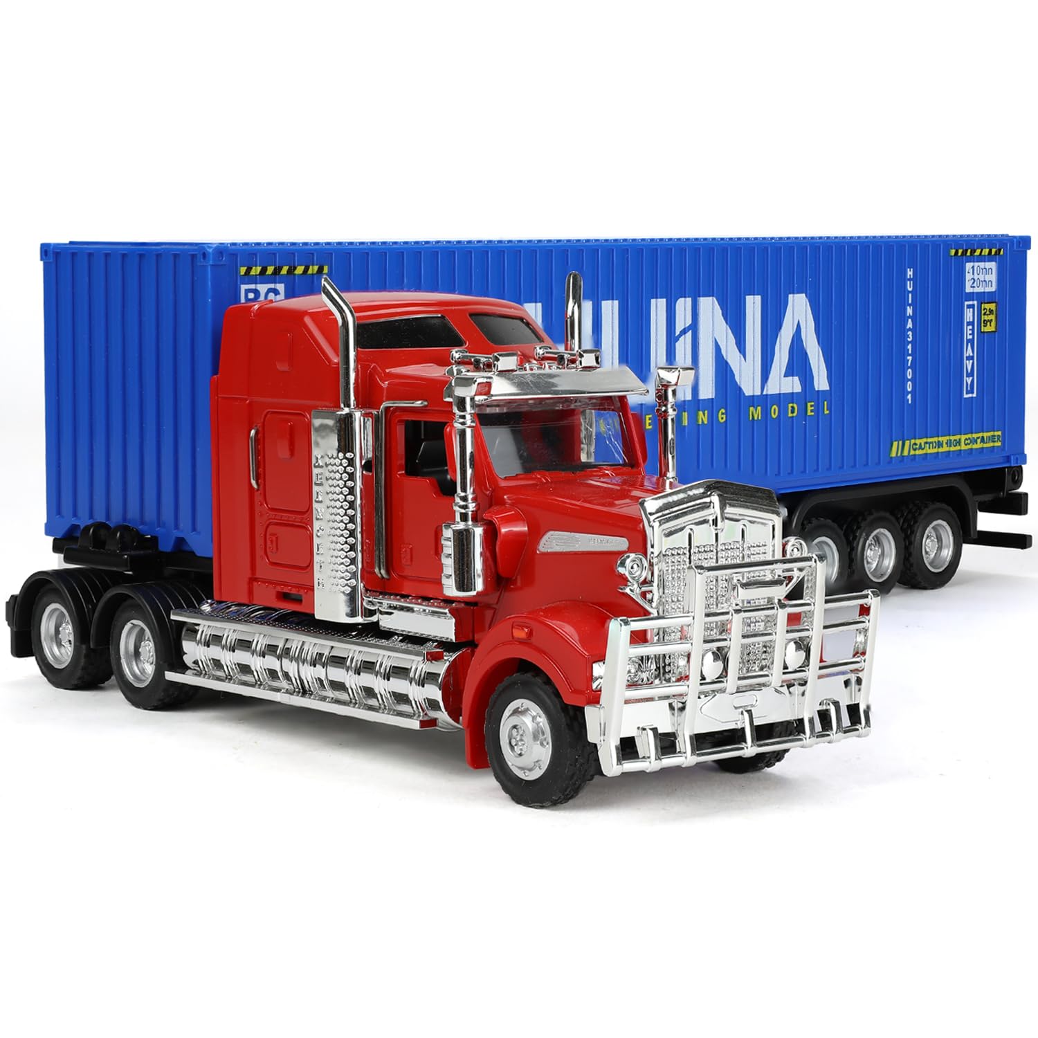 SHINESIGNAL 1/50 Kenworth W900 scale model truck for display and collection.