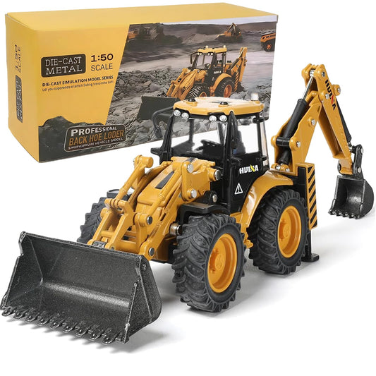 SHINESIGNAL excavator die-cast model with rotating arm for realistic pretend play.