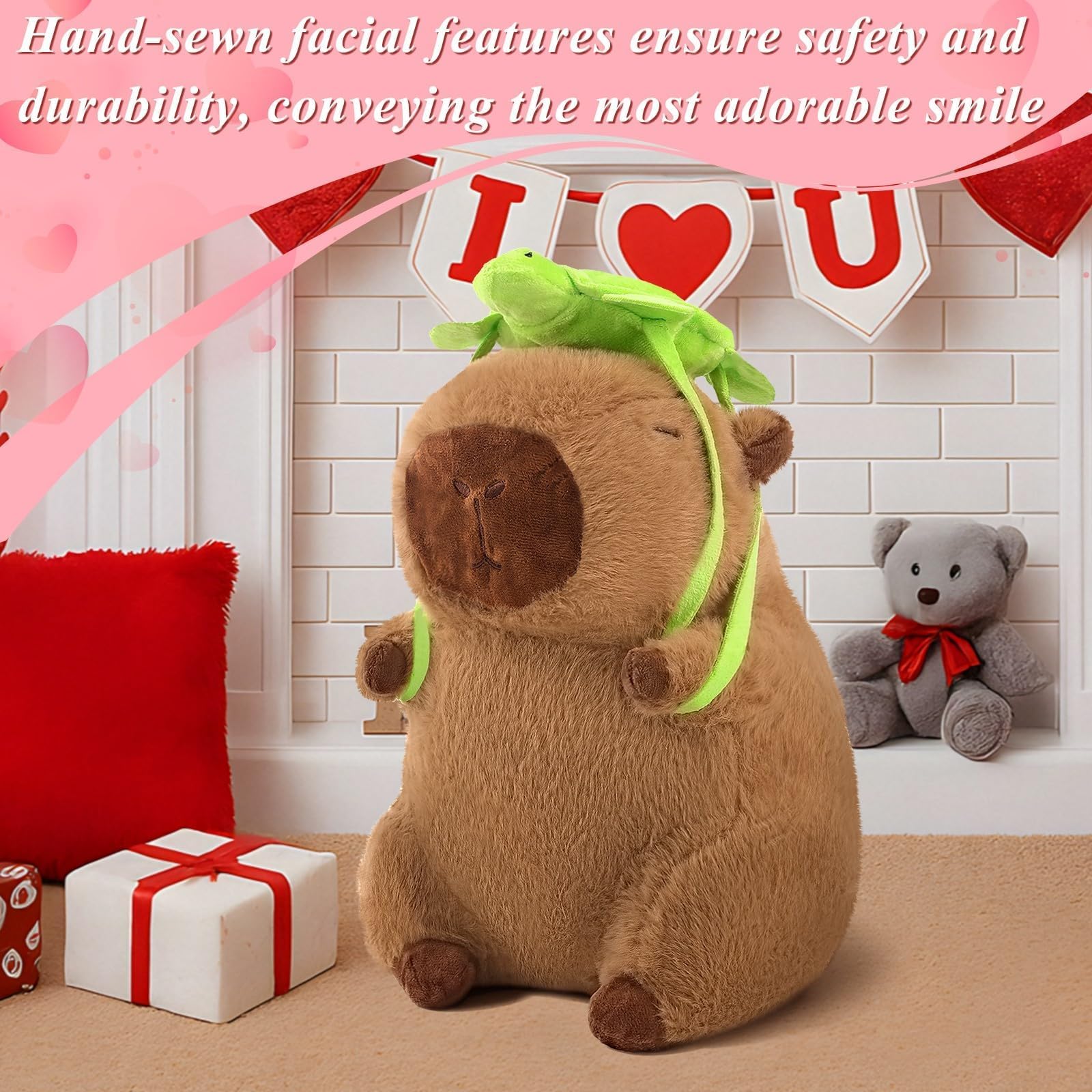 SHINUOER capybara plush in vacuum packaging preserves freshness.