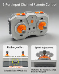 SHINTACRY Power Functions RC Kit six-port lithium battery