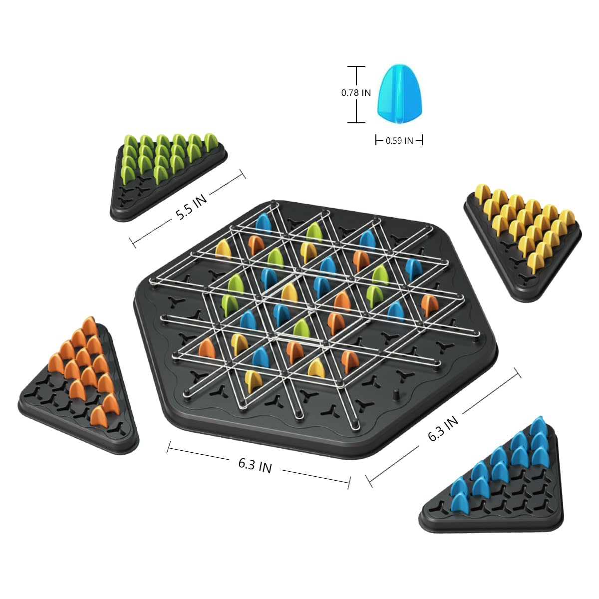 SHINXIN Complete game pack with board, trays, tokens, and bands