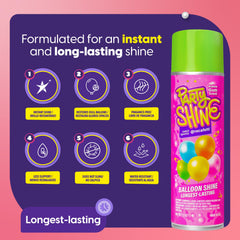 Shiny Fiesta Bubble Gum scent enhances balloons for festive atmospheres.