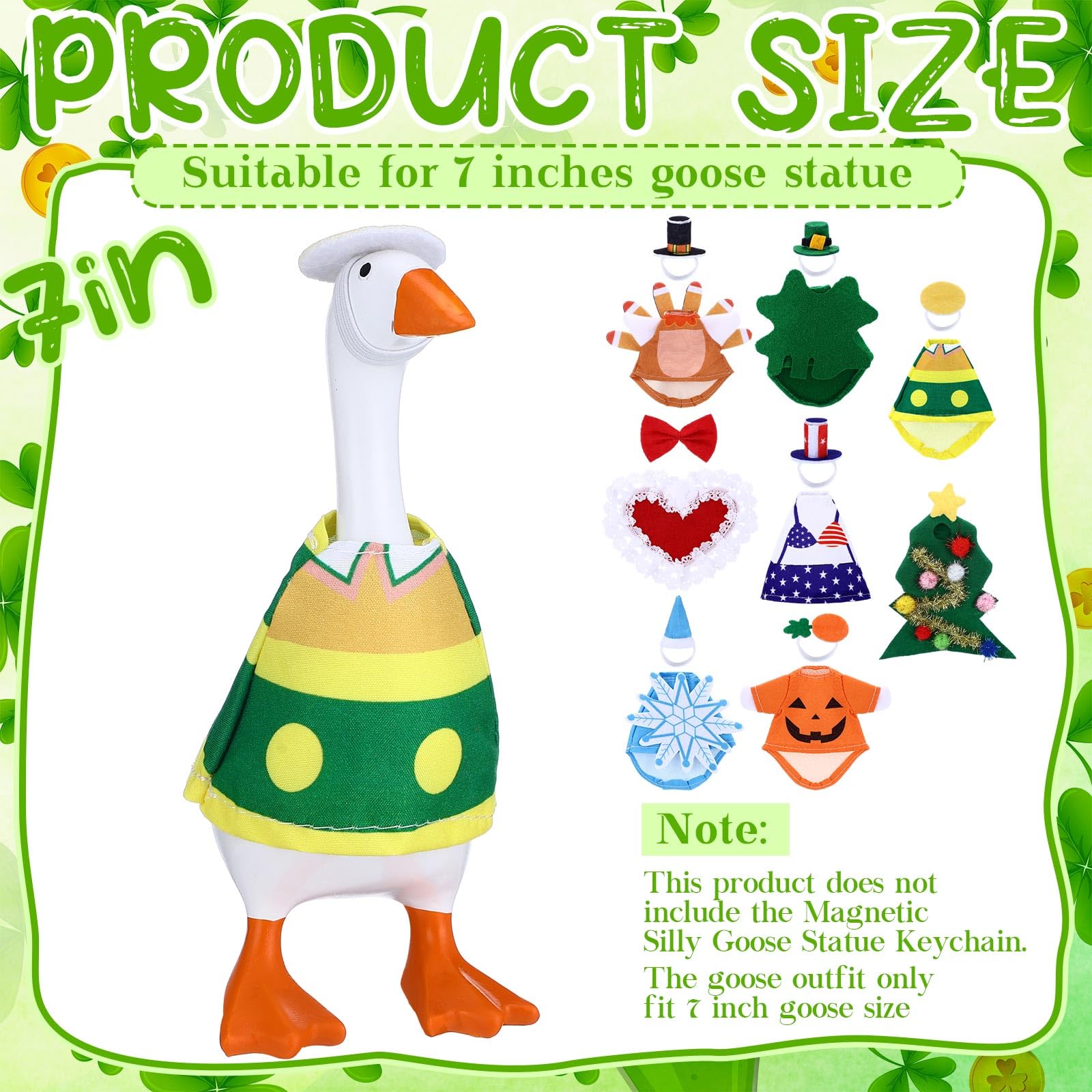 Shinylin desk goose outfits bring Easter cheer to workspace or porch decor.