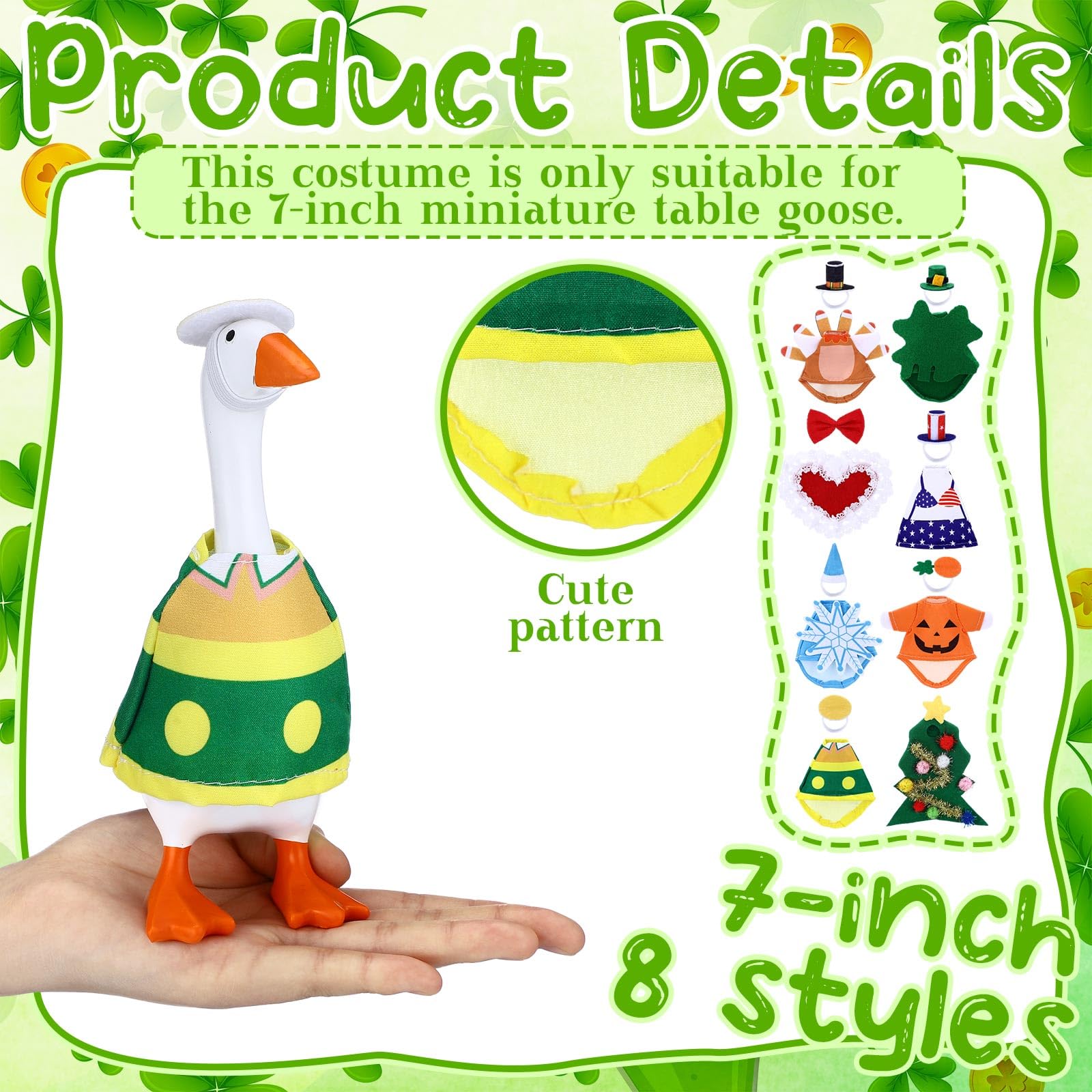 Shinylin desk goose outfits evoke Valentine vibes for a cute desk or porch.