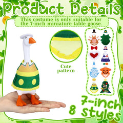 Shinylin desk goose outfits evoke Valentine vibes for a cute desk or porch.