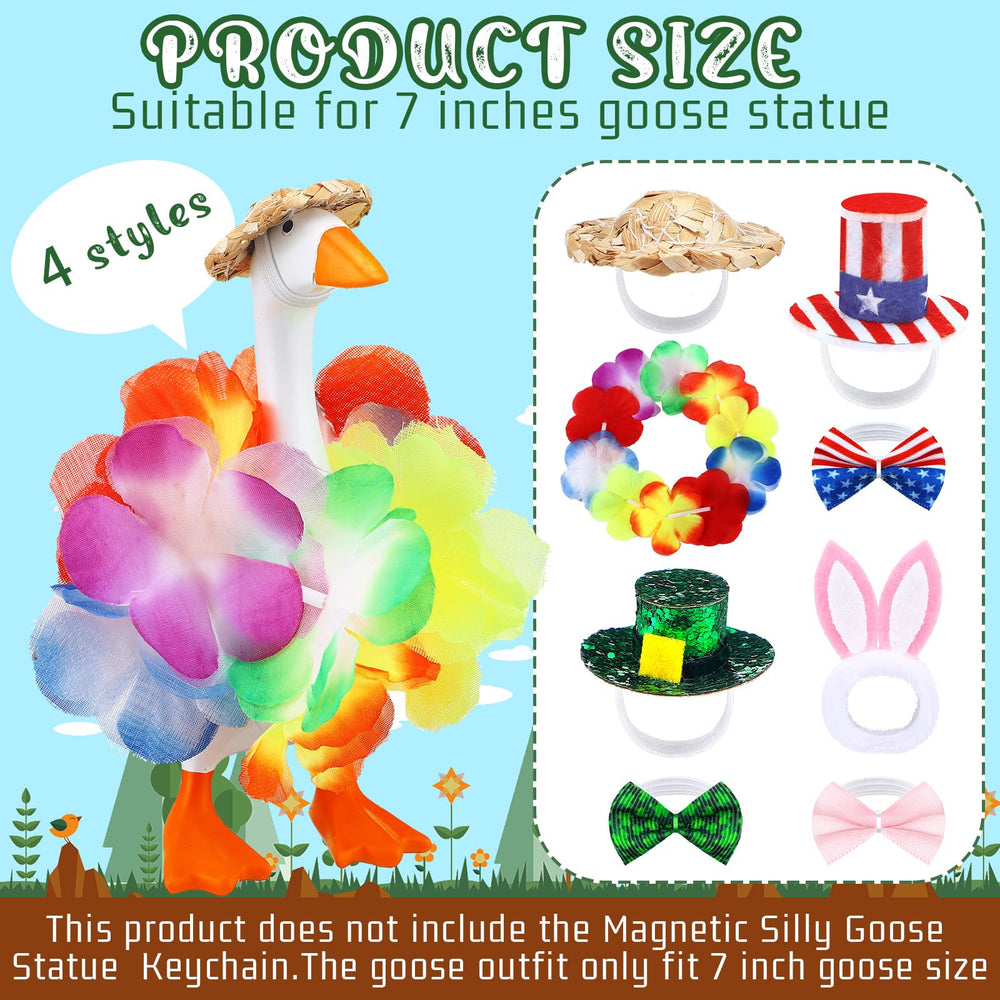 Shinylin Easter goose ensemble adds seasonal cheer to desk display.