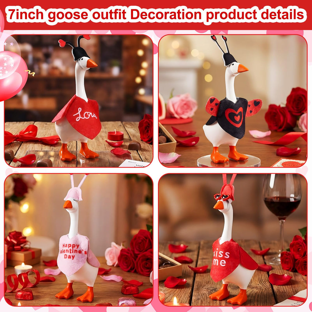 Shinylin second red heart outfit for a desk goose, enhancing party vibes.