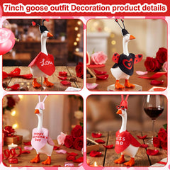 Shinylin second red heart outfit for a desk goose, enhancing party vibes.