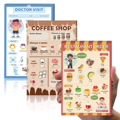 SHIQIKEJIPTY restaurant menu notepad for kid-friendly pretend play and ordering practice