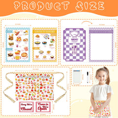 SHIQIKEJIPTY color menus for kids enhance pretend dining and early math practice.