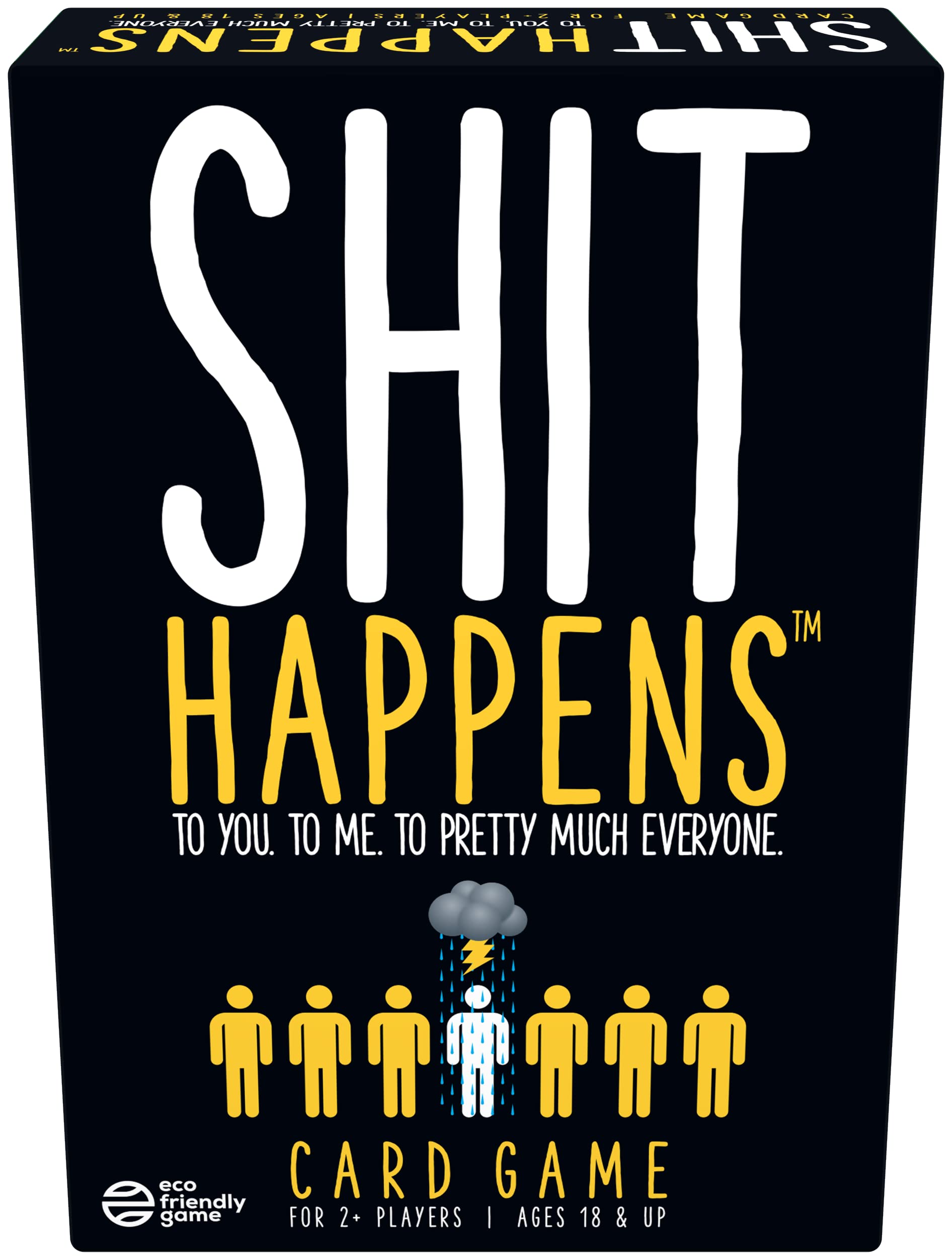 Shit Happens misery index cards for adult party fun and relatable dilemmas