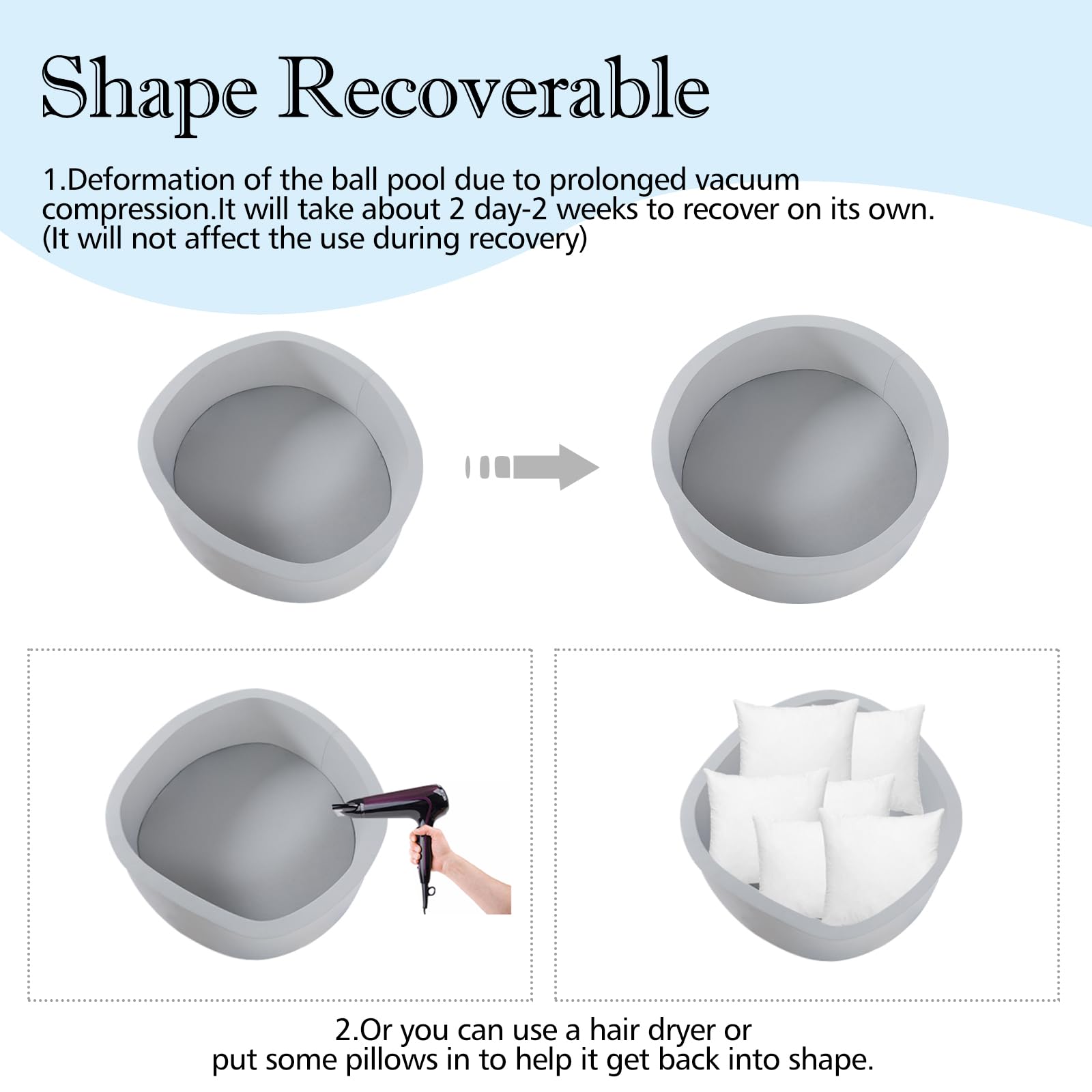 SHJADE ball pit vacuum-packed unboxing and reshaping possibilities