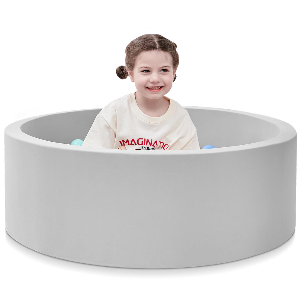 SHJADE foam ball pit grey outer view for safe indoor play