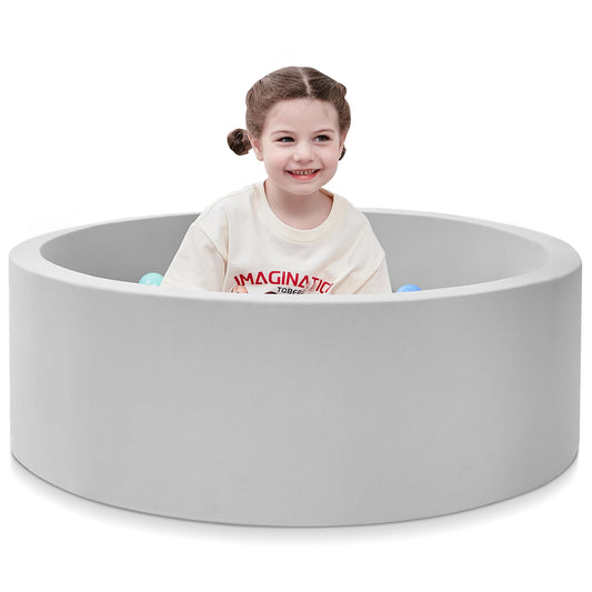 SHJADE foam ball pit grey outer view for safe indoor play