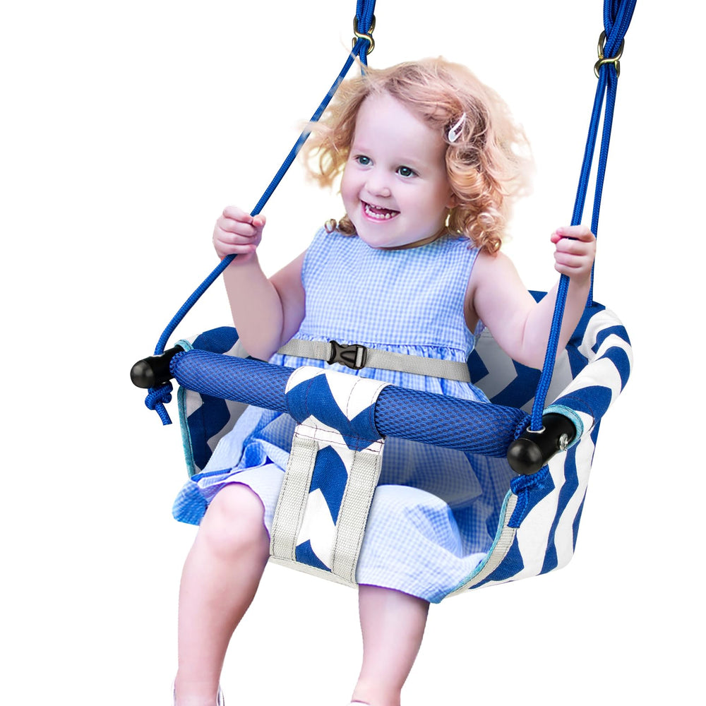 Shker Toddler Swing blue seat for comfortable indoor and outdoor use