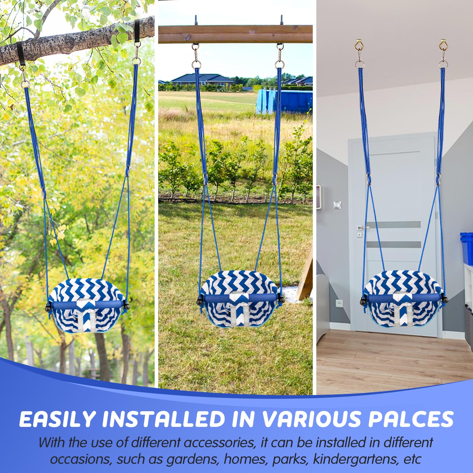 Shker Toddler Swing safety harness keeps children secure