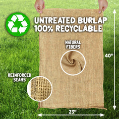 Eco-friendly burlap sacks ideal for backyard games and reusable outdoor fun.