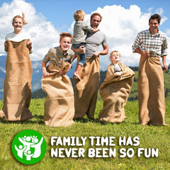 Biodegradable burlap aligns with sustainable party planning and events.