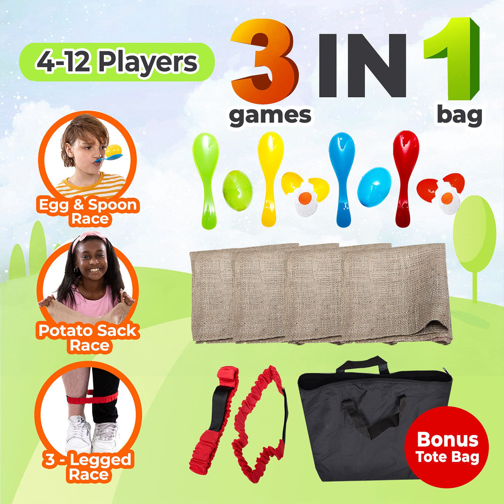 Shop Square egg-and-spoon race sets in durable plastic for mess-free play