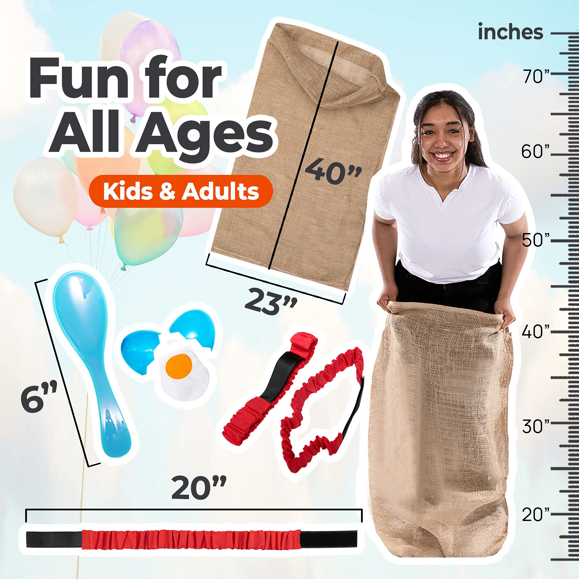Shop Square adjustable three-legged race bands for safe teamwork