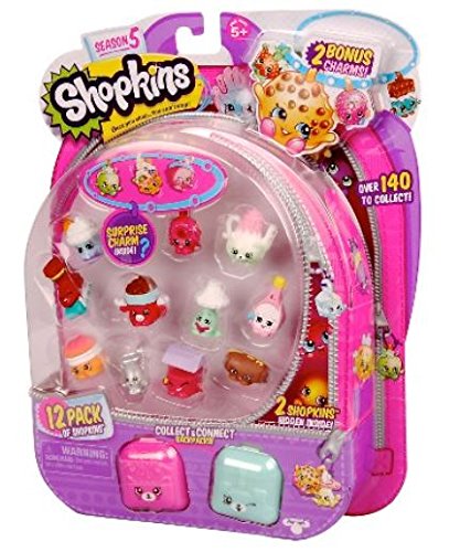 Shopkins Season 5 12-pack bright colors miniatures for creative play.