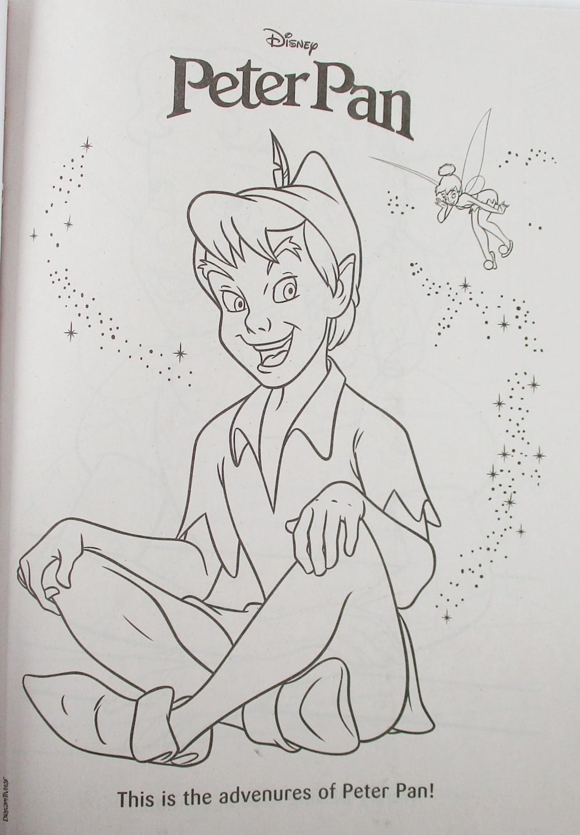 Show-Offs Neverland activity back, interactive pages to extend play beyond coloring
