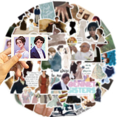 Showsup Pride and Prejudice stickers on notebook spark creativity and color