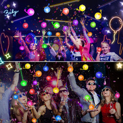 SHQDD bouncy light up ball orange glow sparks party excitement.