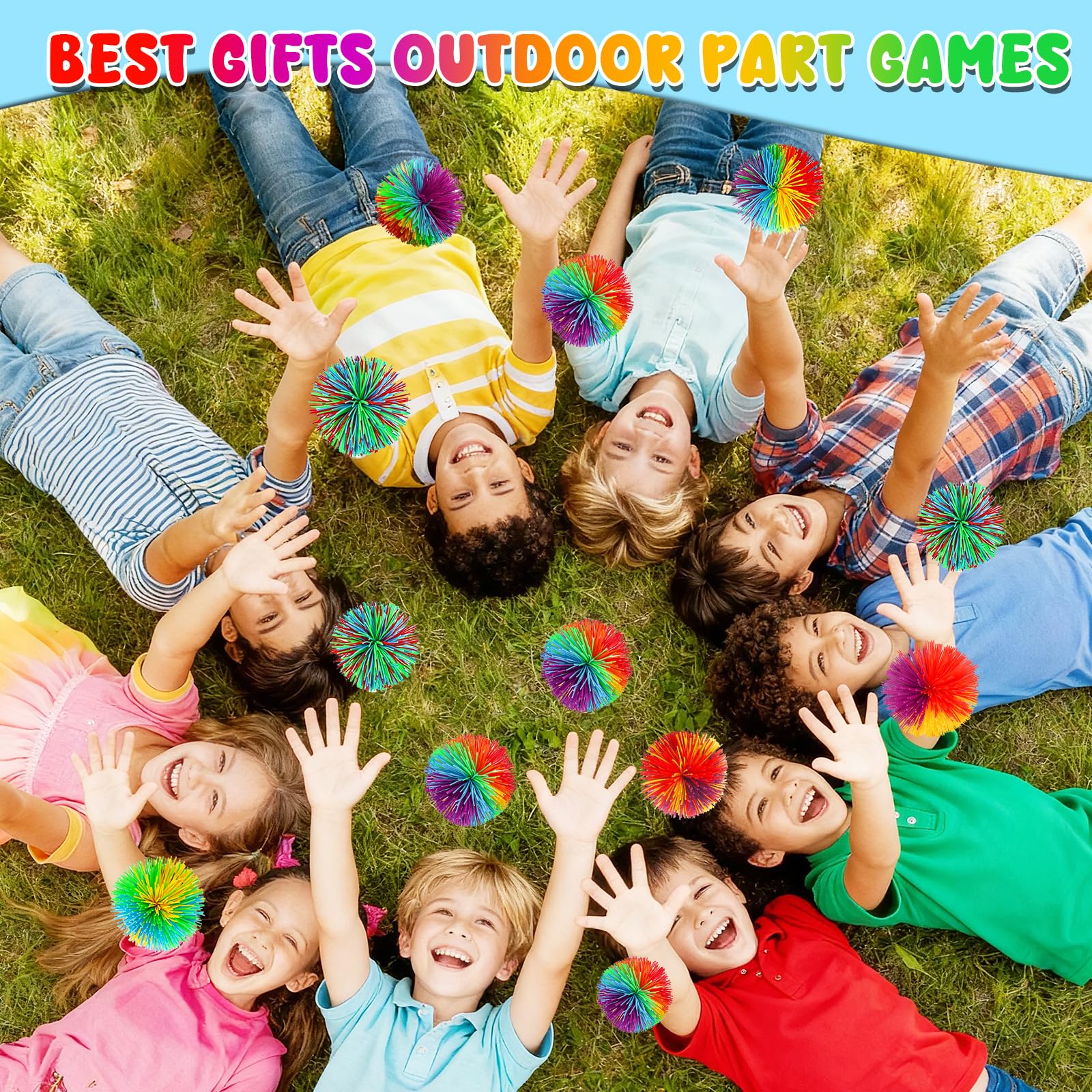 Durable SHQDD stringy balls with tear-resistant design for outdoor play.