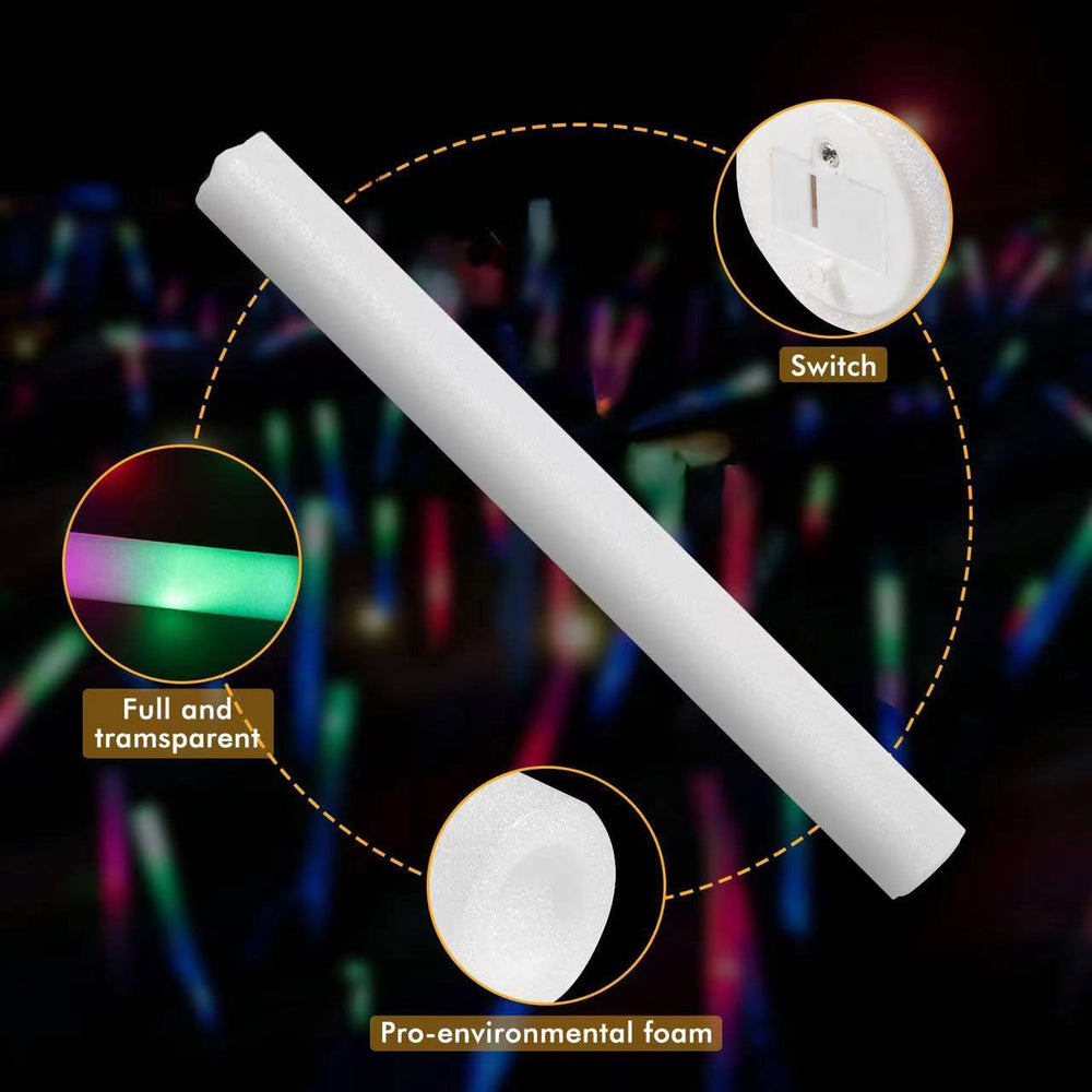 SHQDD LED foam stick glow for Christmas and other holiday celebrations.