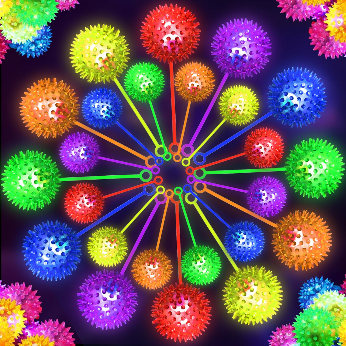 SHQDD light up ball green glow for night play and party fun.