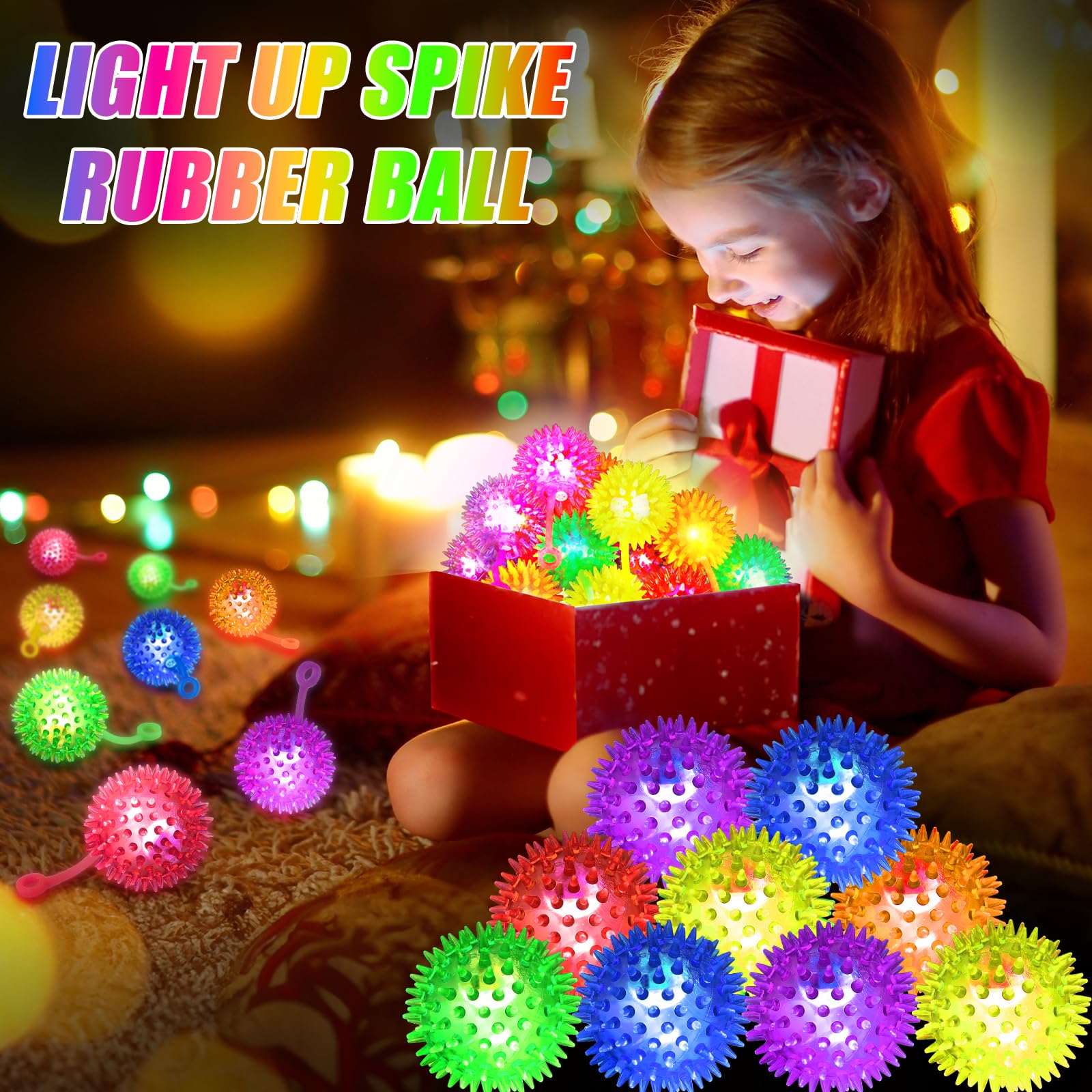 SHQDD light up ball orange glow ideal for party favors.