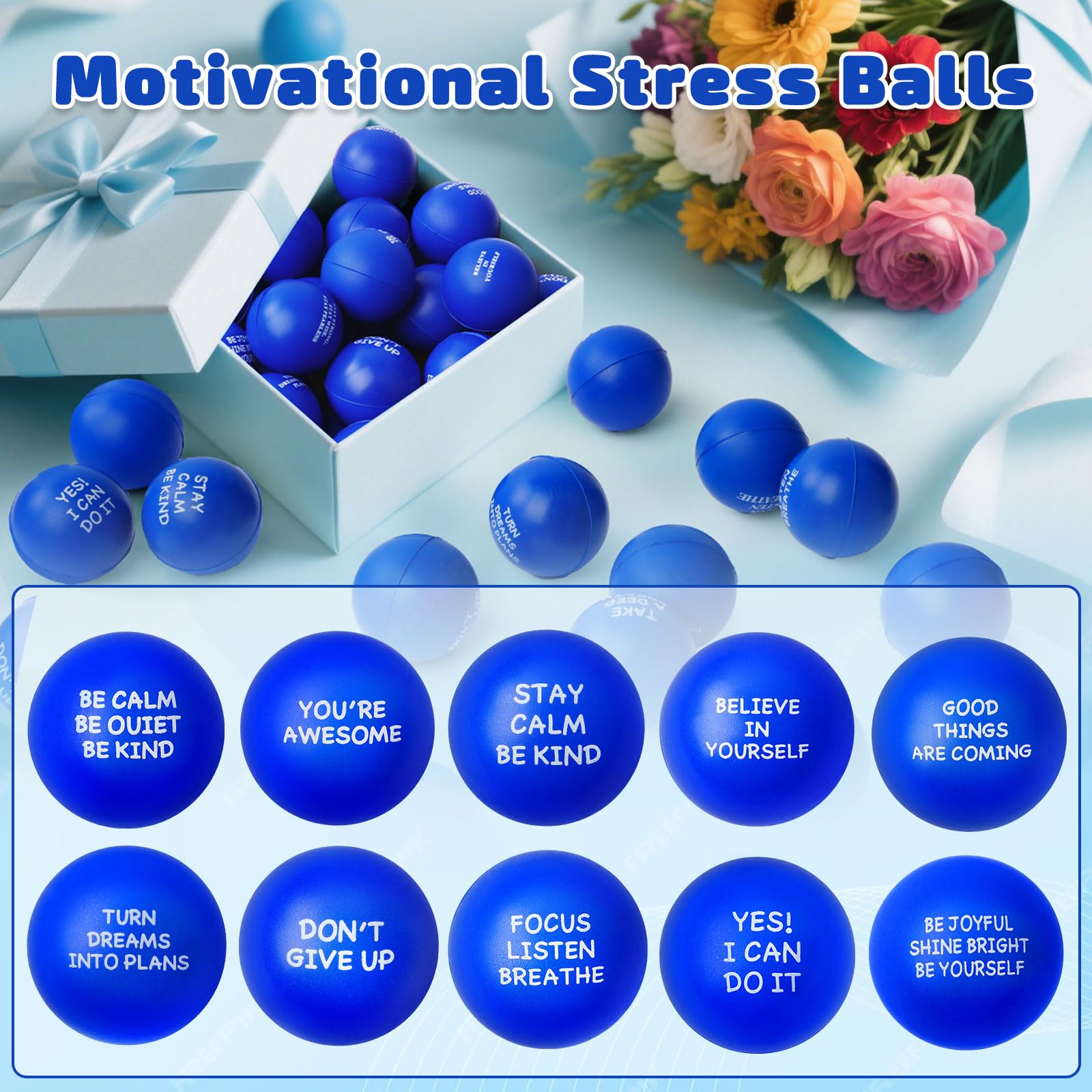 SHQDD stress ball with inspirational quotes for motivation