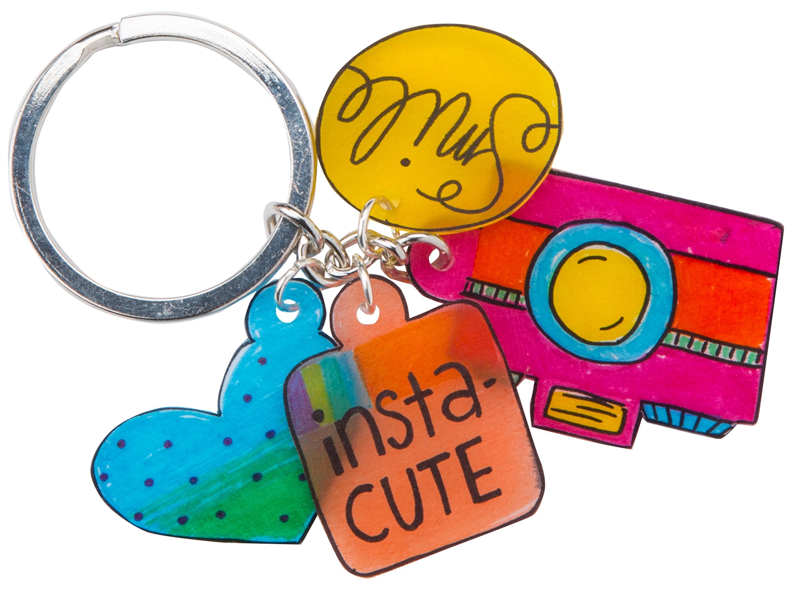 Shrinky Dinks sheets bake and shrink into compact, glossy pieces.