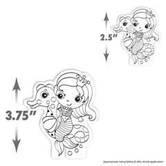 Shrinky Dinks Minis Mermaids display stands to showcase art