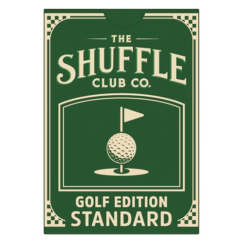 Shuffle Club golf artwork tuck case adds premium presentation and gift-worthy appeal.